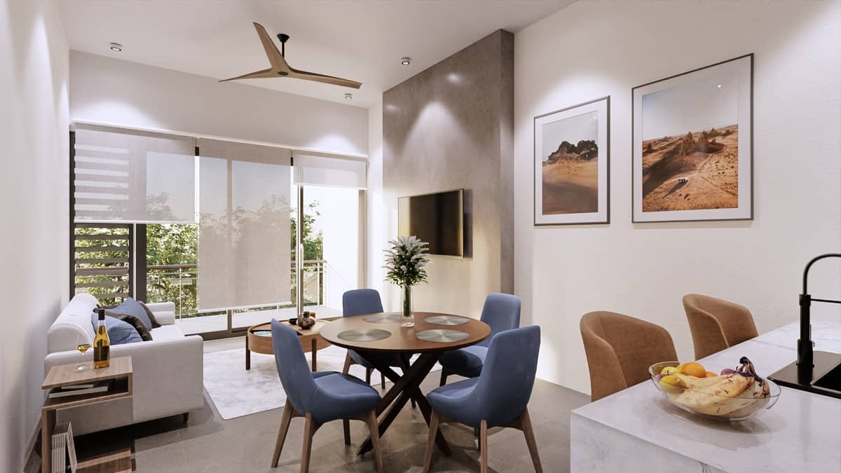 One Bedroom Living Room