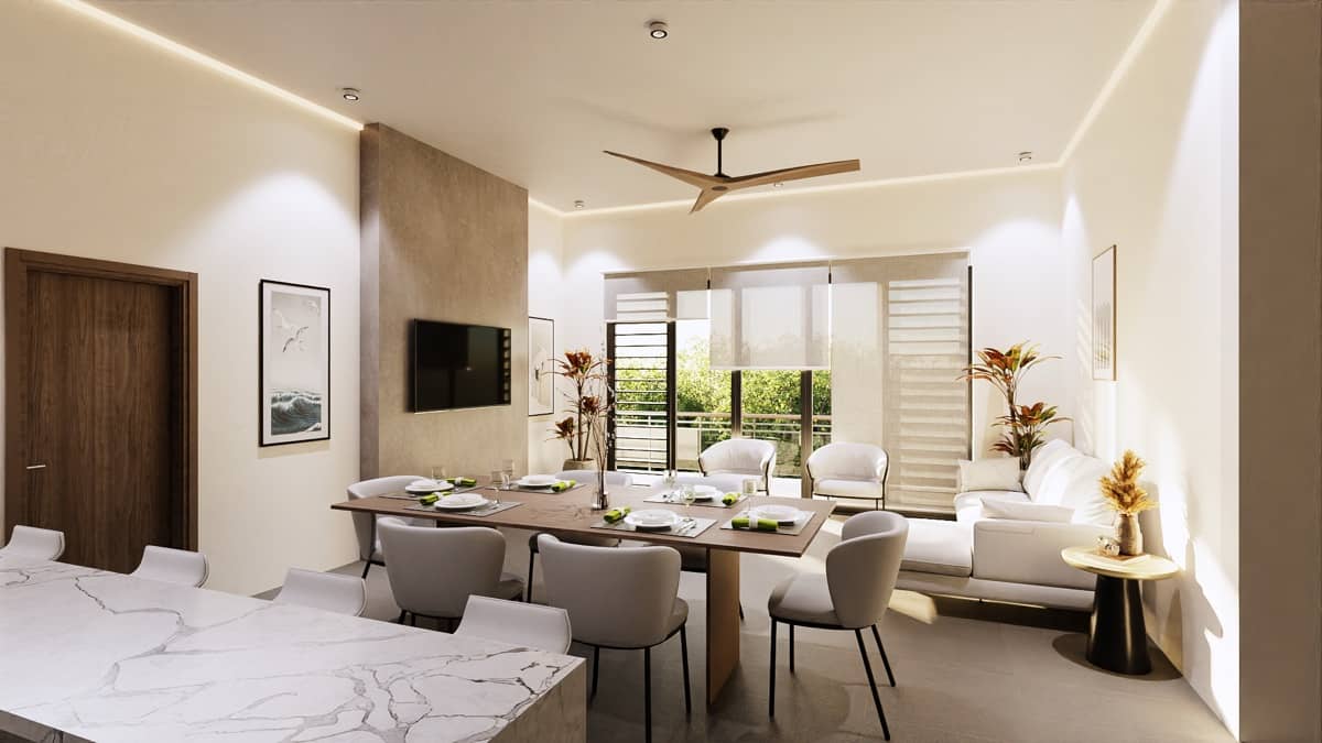 Three Bedroom Living Room