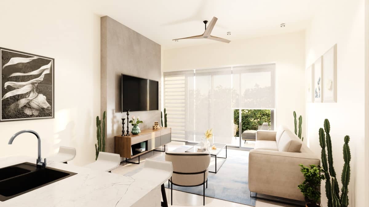 Two Bedroom Living Area